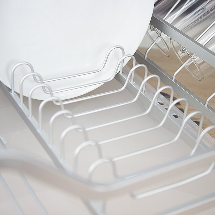 Qlevo Kitchen Accessory Evelyne Aluminum Frame Tier Dish Drying