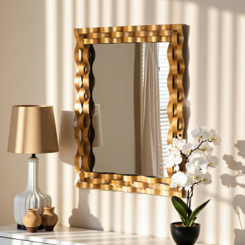 Metal Flat Wall Mirror