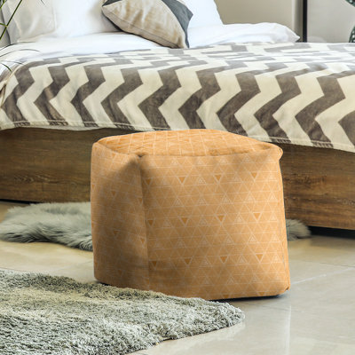 Upholstered Polyester Blend Cube