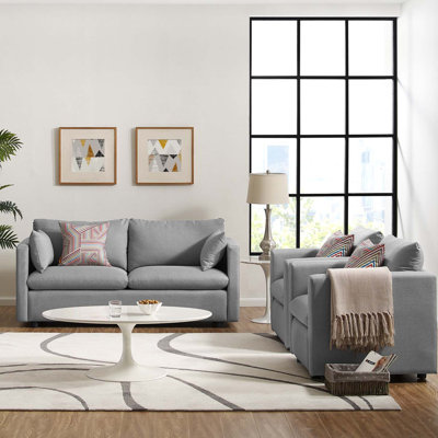 Modway Activate 3 Piece Upholstered Fabric Set