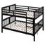 Lit superposé double au-dessus de double avec échelle pour chambre à coucher, mobilier de chambre d'amis - espresso
