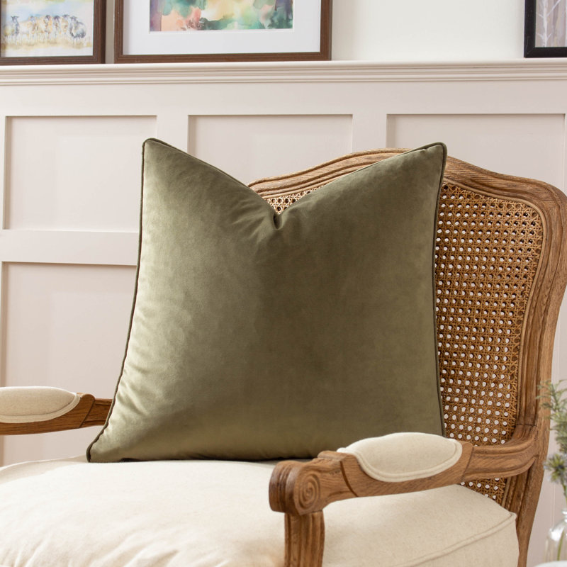 Opulence Square Cushion Cover, Green