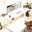 Bureau debout électrique blanc rectangulaire de 55 po à 24 po, réglage automatique de la hauteur pour optimiser l'espace de travail du bureau