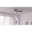 Ventilateur de plafond encastré 48 po avec 4 pales bicolores à 4 lumières à intensité variable, réversible, avec moteur à courant continu et télécommande, sable et noir -384645956-384645962