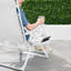 Fauteuil monochromatique à gravité zéro, fauteuil inclinable pliant pour patio avec plateau latéral et appui-tête-2032056513