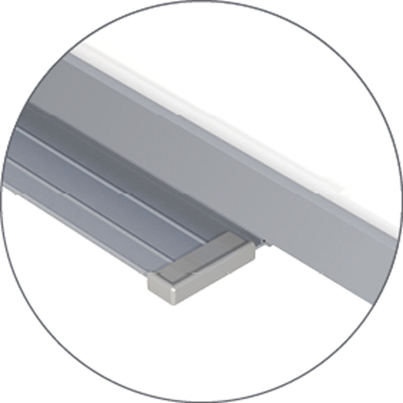 Tableau blanc mural Grid, 48,5 po x 72,5 po, Grille horizontale 1 po x 1 po