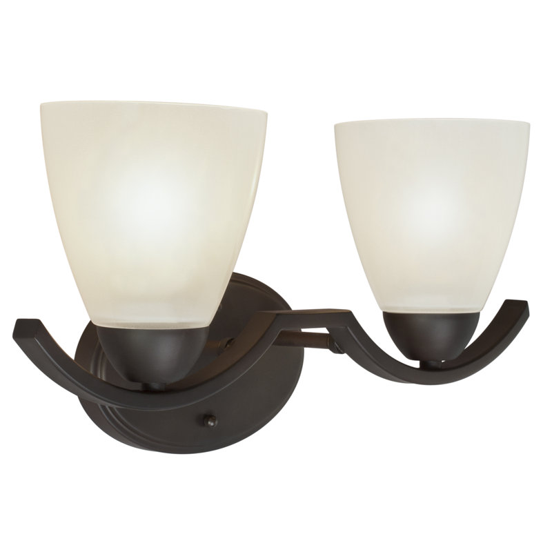 Éclairage pour meuble-lavabo 2 lumières Owens, Bronze antique