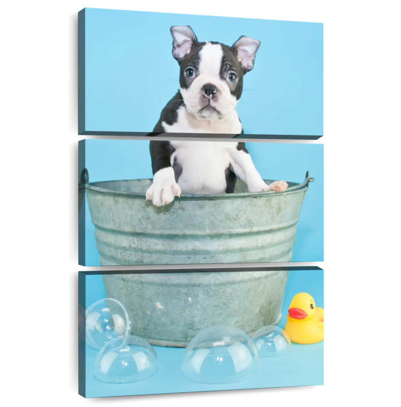 Brampt Bathing Terrier Dog, 50" H x 32" W