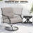2-piece Outdoor Swivel Patio Sofas With Thick Olefin Cushions And Wide Seat-1213724768