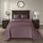 Reversible Quilted Bedspread Set with Oversized Drape