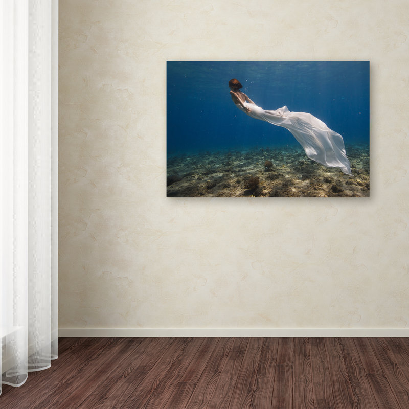 « white concommode », reproduction de photo sur toile tendue, H 22 po x l 32 po