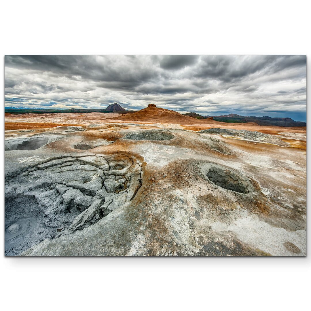 Leinwandbild Geothermal Gebiet in Island