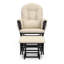 Premium Hoop Glider & Ottoman Solid Wood Nursery Chair