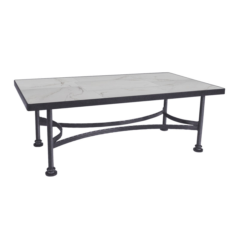 Classico Outdoor Rectangle Coffee Table, Graphite, Pallazo White