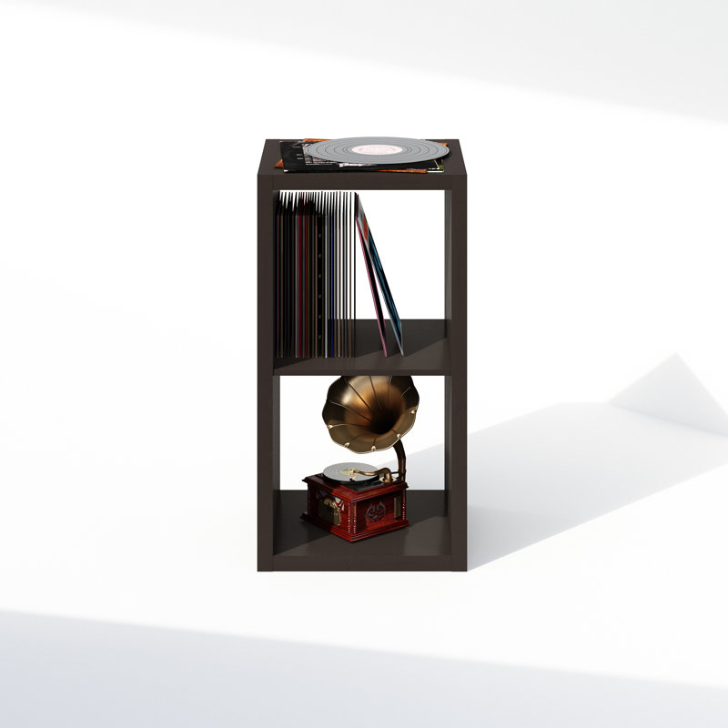 Tanvee 76cm H Media Shelves, Dark Oak