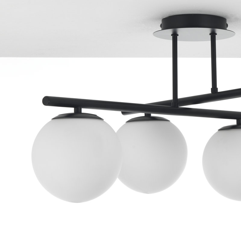 Glass Semi Flush Mount