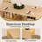 Multifunctional Extendable Folding Dining Table With Wheels, Movable Foldable Dining Table With 2 Drop Leaves And Storage Space, Space Saving Rectangle Collapsible Table For Small Spaces, Brown(11.81"W-27.65"W)