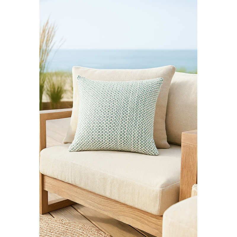 Outdoor Living Pillow Cover, Gray, Square 24", Pillow Cover Only - No Insert