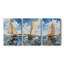 Série Sea and Shore LXVI - Ensemble de 3 toiles tendues avec châssis - Prêt à être accroché-1982971257