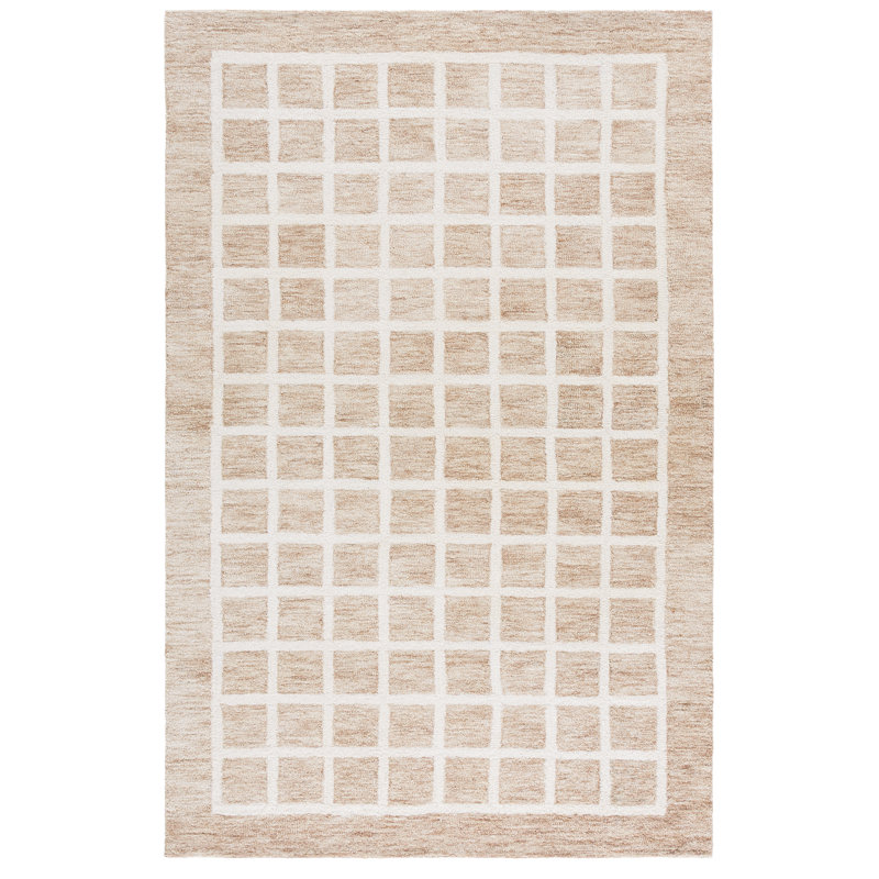 Genre Hand Tufted Wool;Cotton Geometric Indoor Rug, 8'-0" X 10'-0" Rectangle