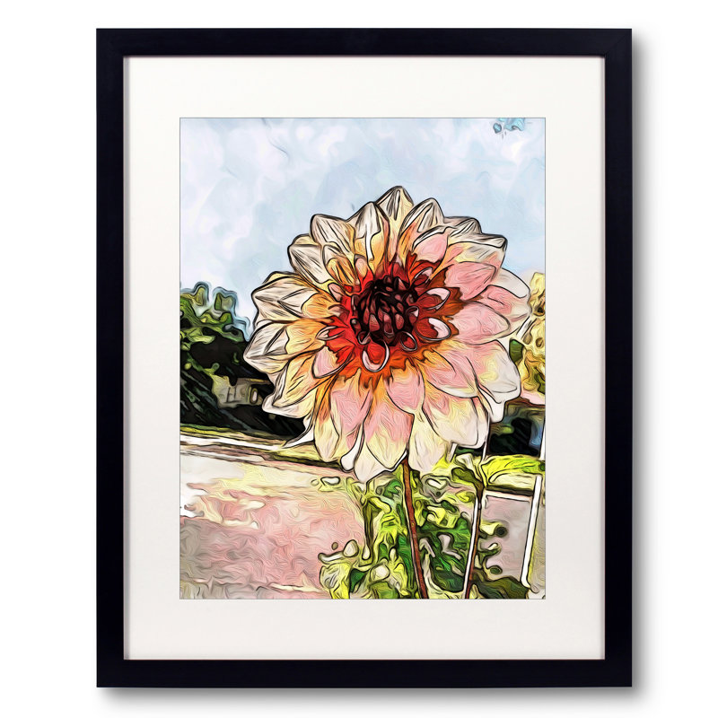 Peachy Dahlia, quartier Fairmount, par Tanna Gx, 32" H x 24" W