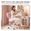 Fauteuil de meuble-lavabo contemporain pivotant rembourré à boucles Teddy-1868321266