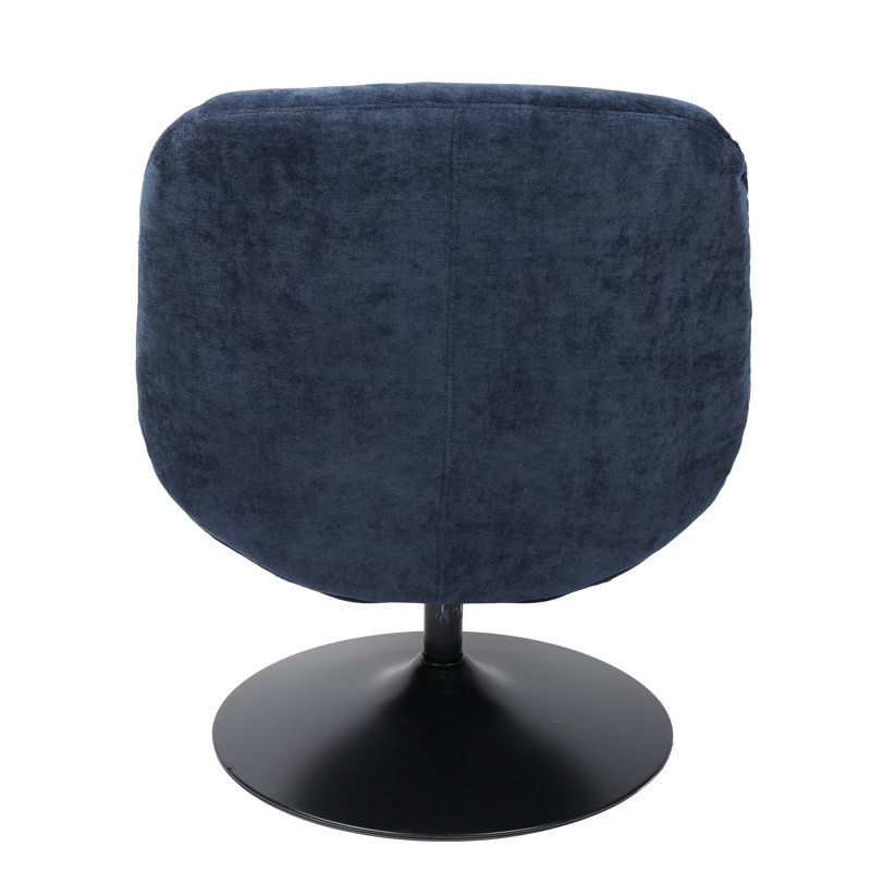 Upholstered Swivel Accent Chair, Blue