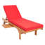 Chaise longue simple inclinable en eucalyptus avec coussins 78,70 po Jivera-352758287-344942716