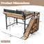 Lit mezzanine avec tablettes coulissantes AdventureNest-130024876-130024879