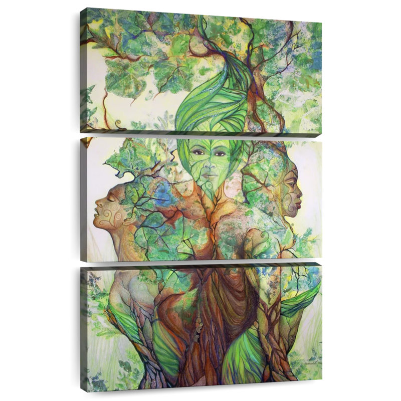 Kelan, la fée des arbres, H 74 po x l 48 po