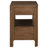 Walnut Transitional Nightstand with Open Shelving