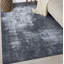Tapis noir / gris à motif abstrait lavable à la machine Priebe-1653838206