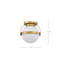 Plafonnier encastré en verre Orleans-88584666-88584670