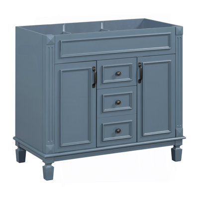 36'' Bathroom Vanity Without Top Sink, Cabinet Only, Modern Bathroom Storage Cabinet With 2 Soft Closing Doors And 2 Drawers