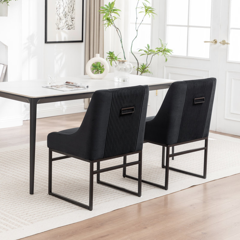 Chaise de salle à manger Euclid, Noir