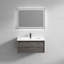 Meuble-lavabo mural simple l 35,4 po x P 19,6 po x H 17,7 po Crina-3734891