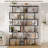 Hermoth 75'' H X 27.6'' W Tall Geometric Bookcase,6-Tier Storage Shelf, Contemporary Display Shelf-637443087-651166310-647997373