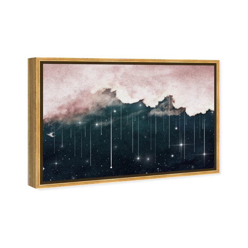 «Starry Eyes Starry Night Skyscapes», reproduction sur toile, 20 po x 30 p, Cadre doré