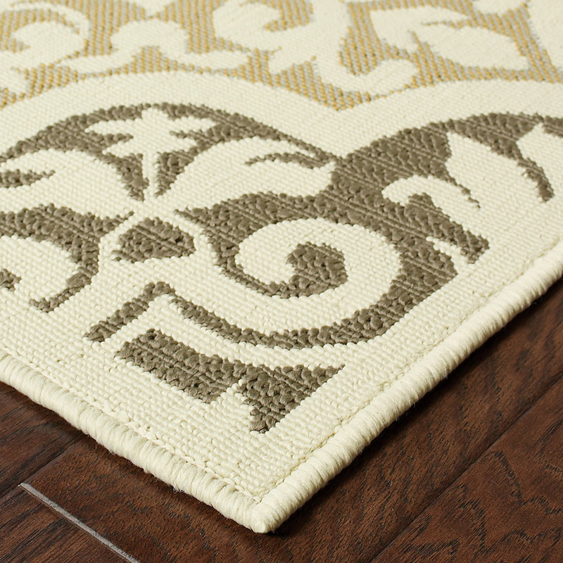Tapis oriental beige / noir Shelburne, Tapis de couloir 2 pi 3 po x 7 pi 9 po