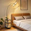 193cm Powder Coated Tray Table Floor Lamp