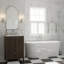 Meuble-lavabo simple de 24 pouces avec lavabo en céramique, portes texturées et pieds en pin, rangement à 1 tiroir et porte à fermeture en douceur-1525873796