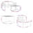 3 Piece Lounge Set with Cushions