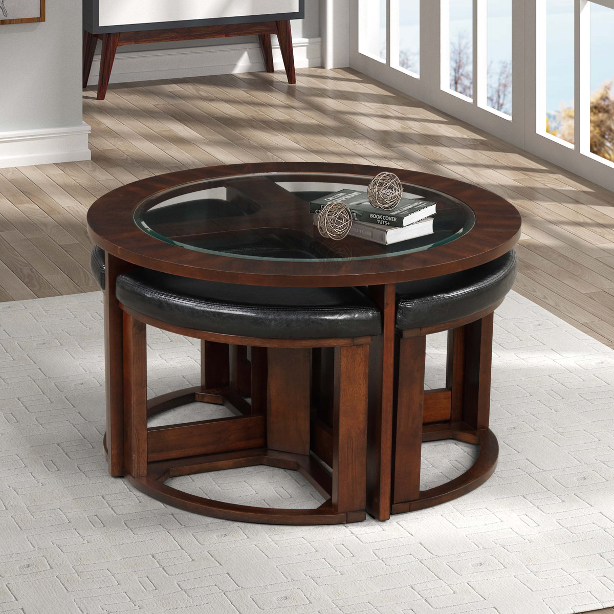 Landaverde Glass Top Coffee Table