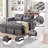 55.1-Inch Convertible Sofa Bed-2076448066