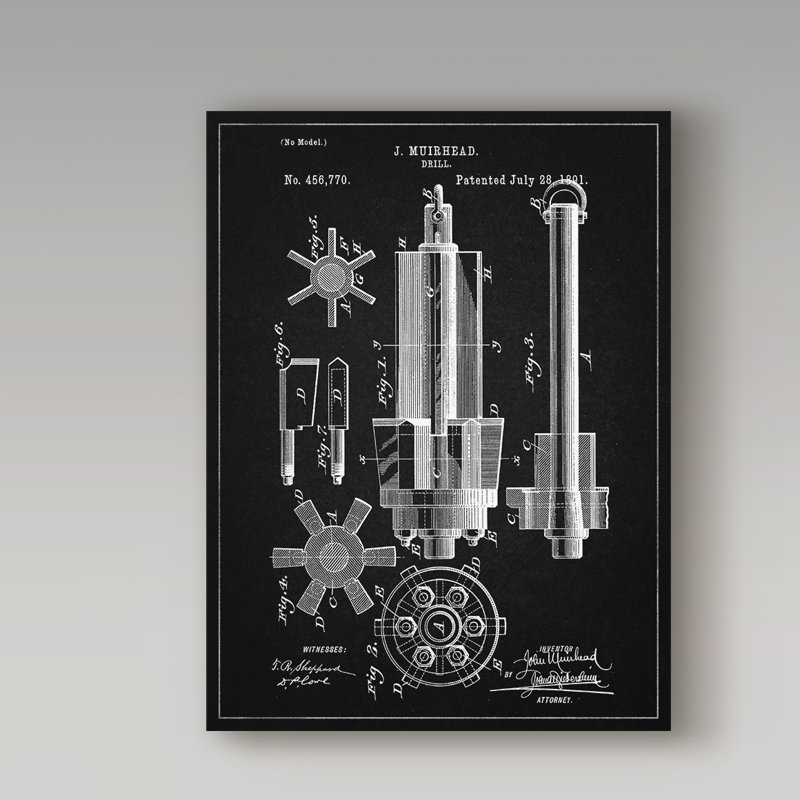 «Mécanics 18» par Manilo, reproduction d'art sur toile tendue, H 32 po x l 24 po
