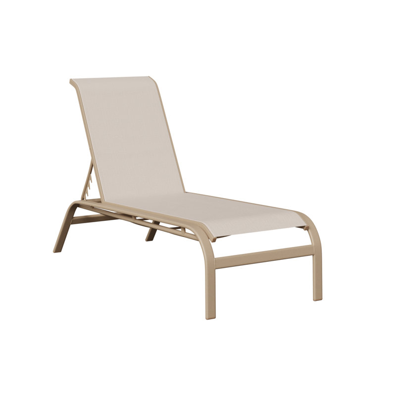 Chaise longue sans accoudoirs Berlin Gardens Murphy, Sahara moucheté, Beige