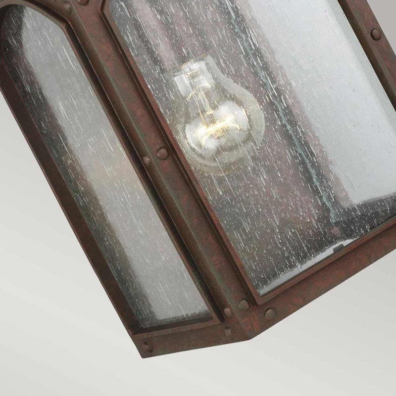 Browyn Black Outdoor Wall Lantern, 41.3cm H x 18.7cm W x 18.7cm D