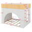 Lit superposé avec éclairage DEL et structure renforcée pour chambres d'enfants modernes-390263177-390263178