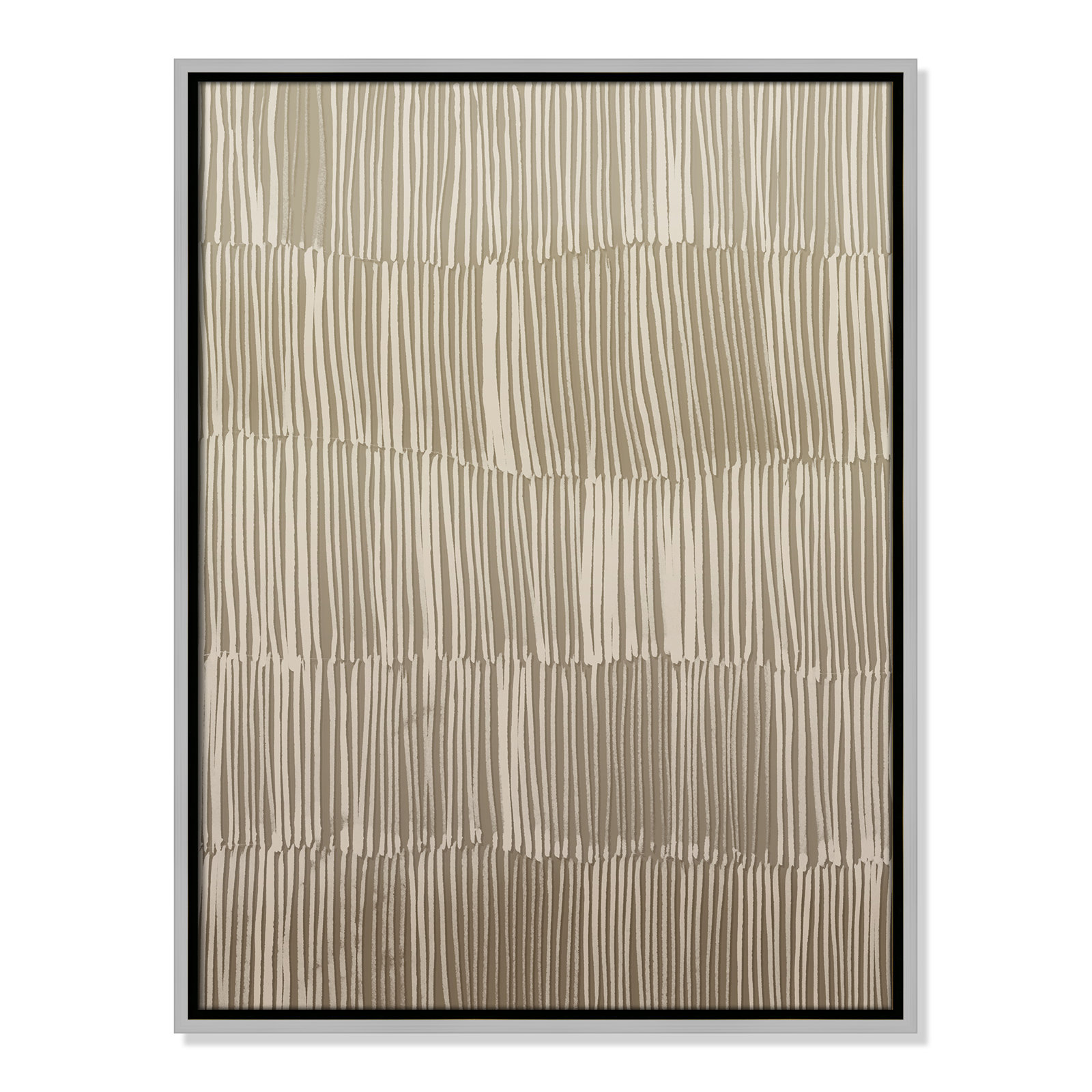 Linear Calm I Print by , 25.5" H x 19.5" W, Silver Floater