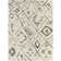 Simeon Cream Boho Shag Area Rug